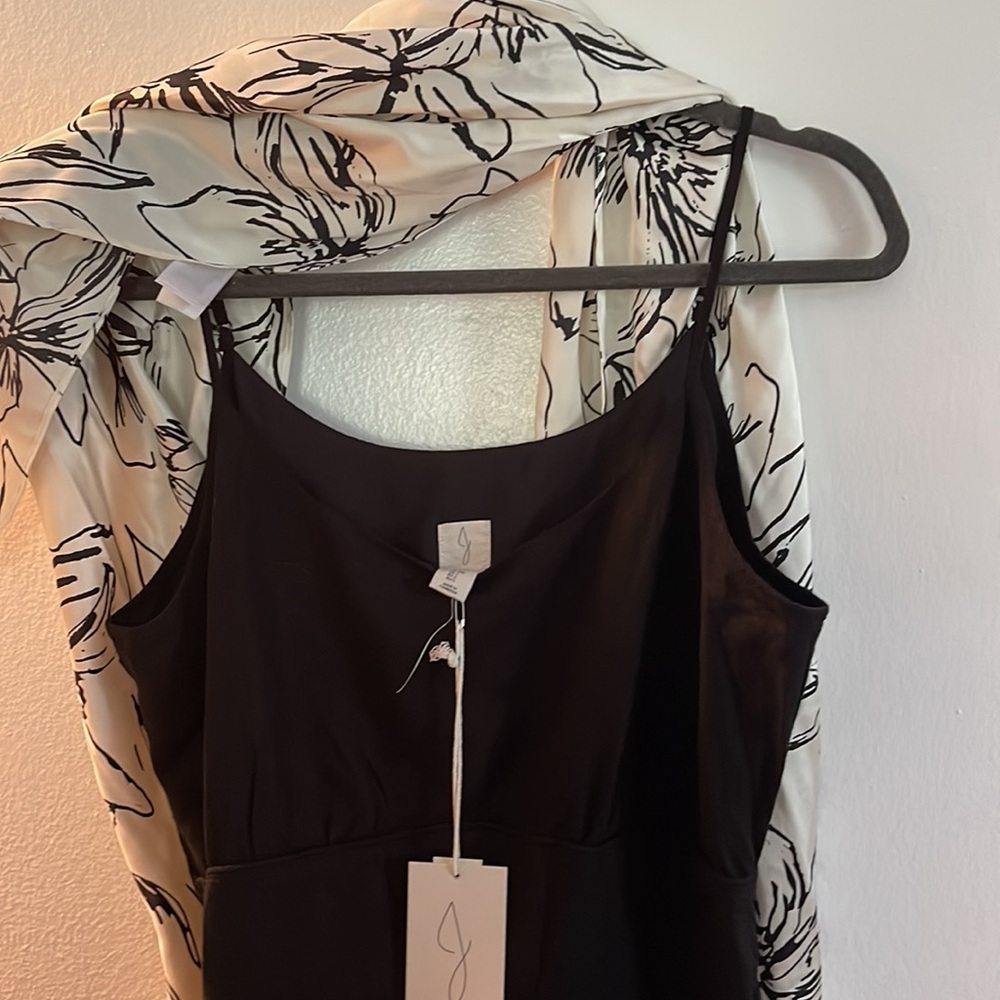 Joie summer linen dress with silk scarf. New with tags! - Picture 7 of 8